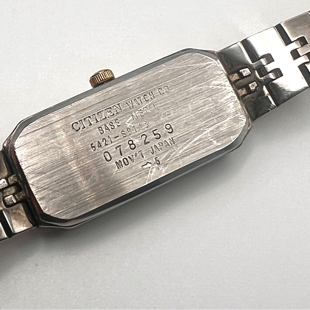 Citizen Womens Two-Tone Rectangular Bracelet Watc… - image 8